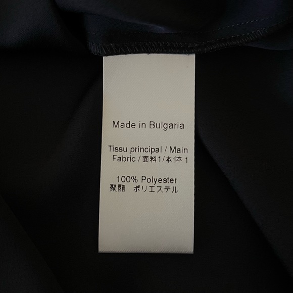 SOLD❗️ NWT Louis Vuitton Uniforms Navy Blue Blouse Black Button Up Shirt 18 54 - Picture 7 of 10